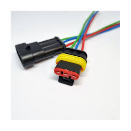 Разъем электропроводки с проводами (3 конт.): фото