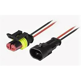 Колодка соединительная 2-х конт. с проводом (к-т): фото